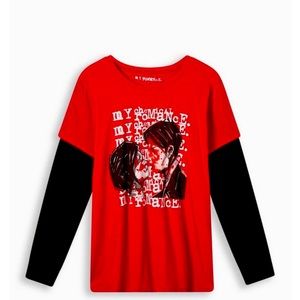 MY CHEMICAL ROMANCE CLASSIC FIT COTTON CREW NECK LONG SLEEVE TEE